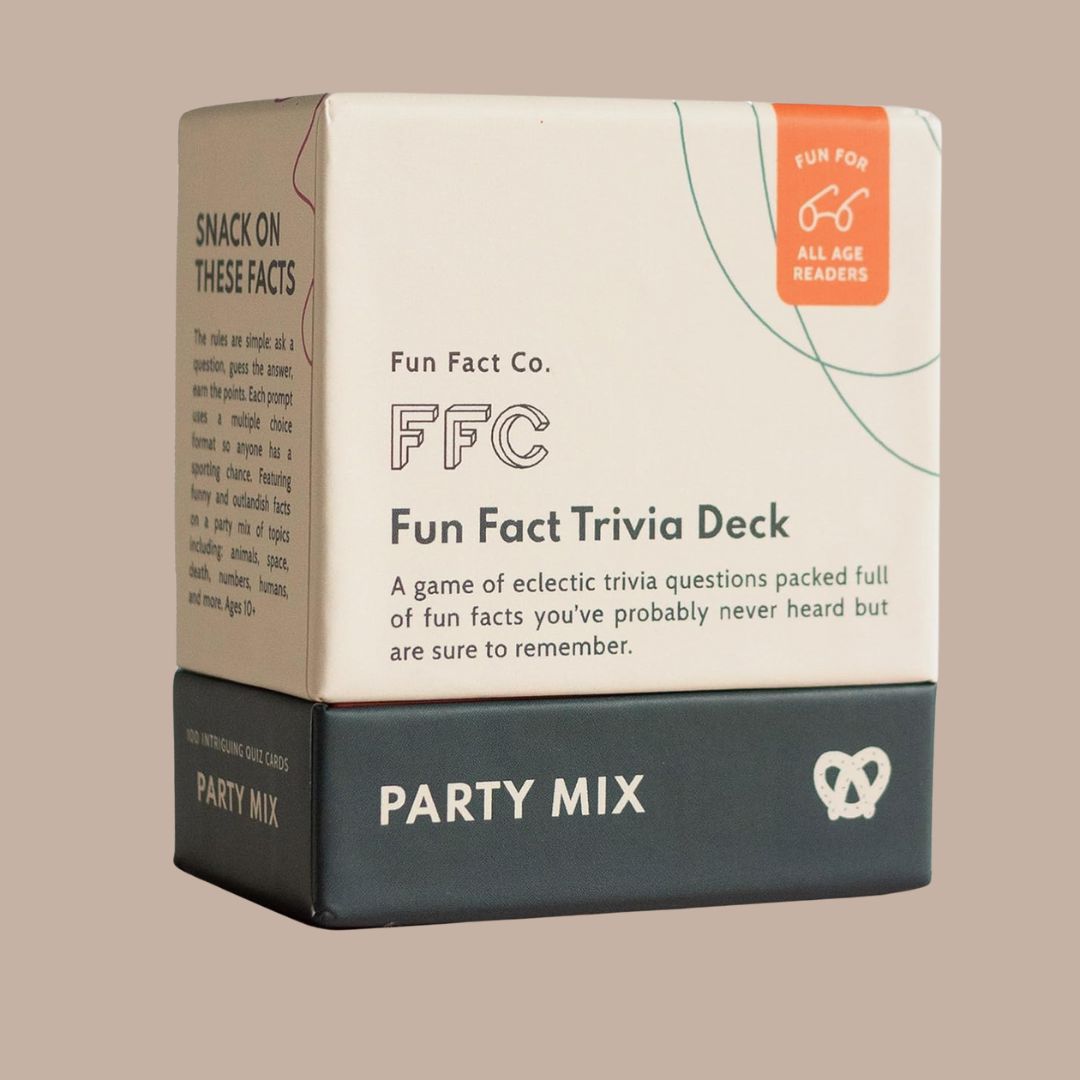 The Party Mix - Fun Fact Trivia Card Game-Box Builder Item-Fun Fact Co.-card game, family game night, fun fact co, housewarming, housewarming gift, LDT:GW:RESTRICT, Men, realtor gift, realtors, trivia-