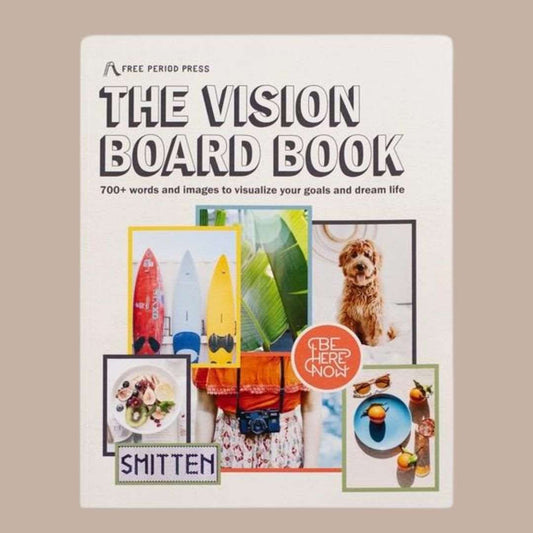 The Vision Board Book: 700+ Words & Images-Box Builder Item-Free Period Press-calendar, Desk Essentials, employee gift, Free Period Press, housewarming, housewarming gift, Kinship gift box, LDT:GW:RESTRICT, Wellness-