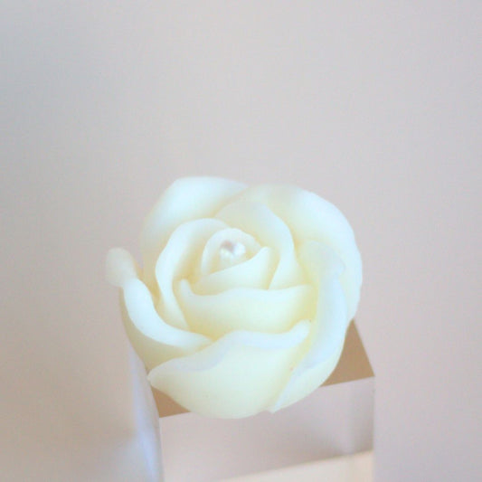 White Rose Candle-Box Builder Item-Wicksburgh-Bride, bridesmaid, housewarming, LDT:GW:RESTRICT, wedding, Wicksburgh-