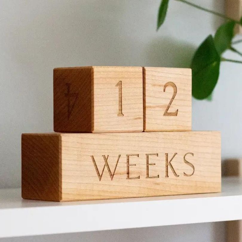 Wooden Milestone Blocks-Box Builder Item-Gladfolk-Babies/Kids, Gladfolk, housewarming, housewarming gift, LDT:GW:RESTRICT-