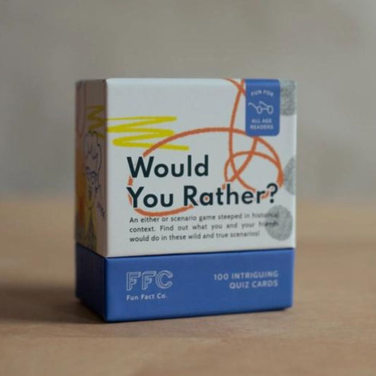 Would You Rather (from History) Card Game-Box Builder Item-Fun Fact Co.-card game, family game night, fun fact co, housewarming, housewarming gift, LDT:GW:RESTRICT, Men, realtor gift, realtors, trivia-