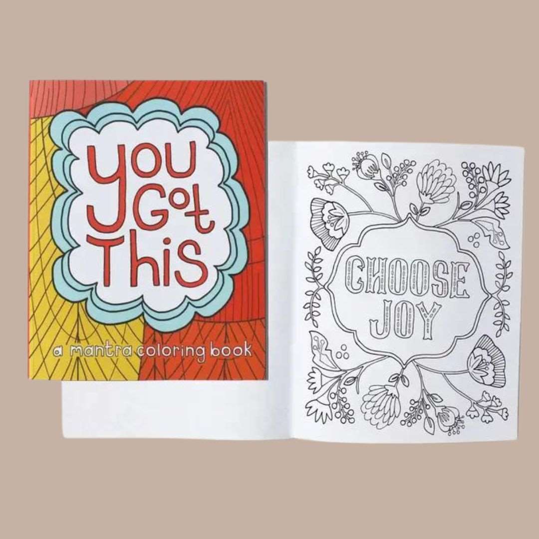 You Got This Coloring Book-Box Builder Item-Free Period Press-Babies/Kids, calendar, Desk Essentials, employee gift, Free Period Press, housewarming, housewarming gift, Kinship gift box, LDT:GW:RESTRICT, Wellness-